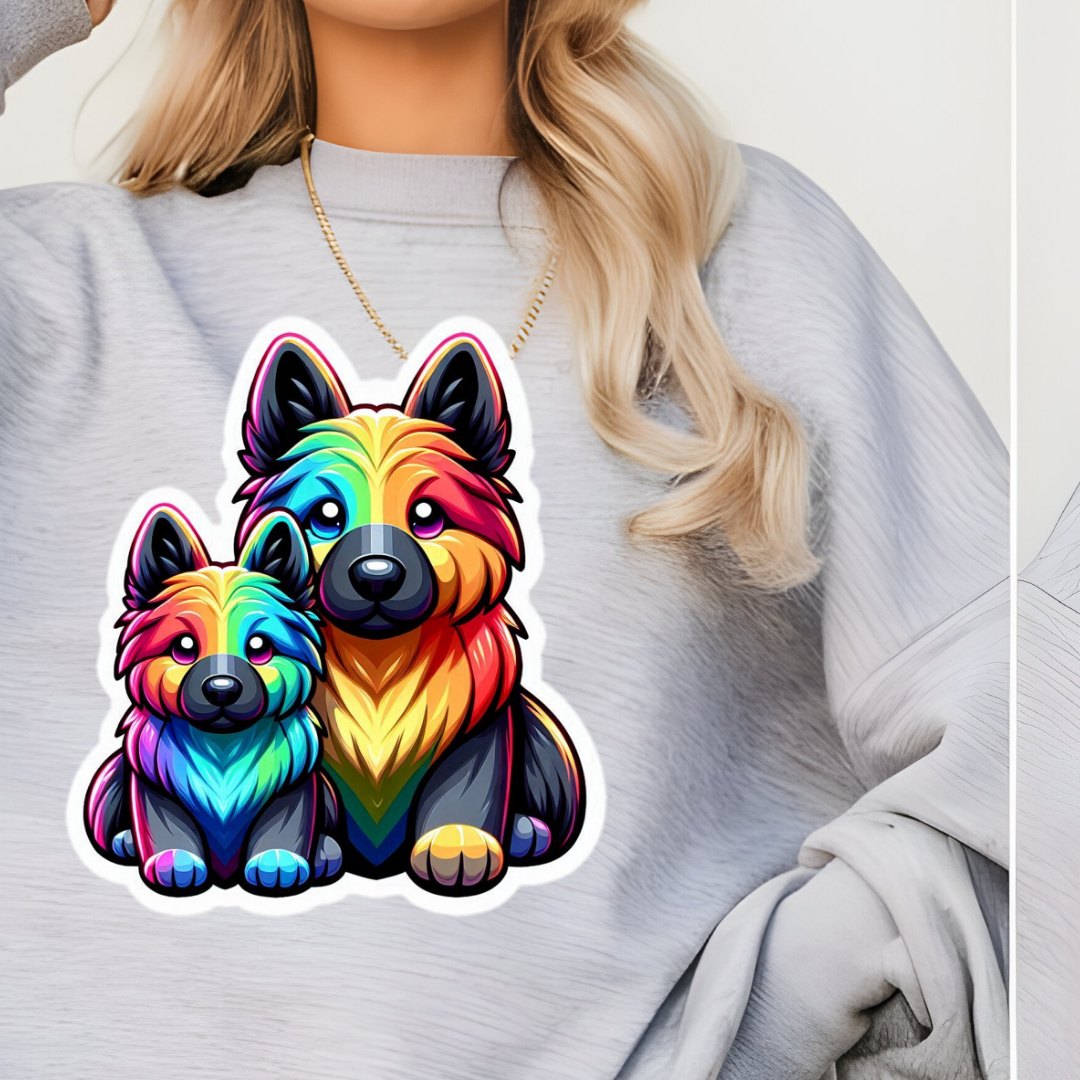 Rainbow German Shepherds Crewneck Sweatshirt