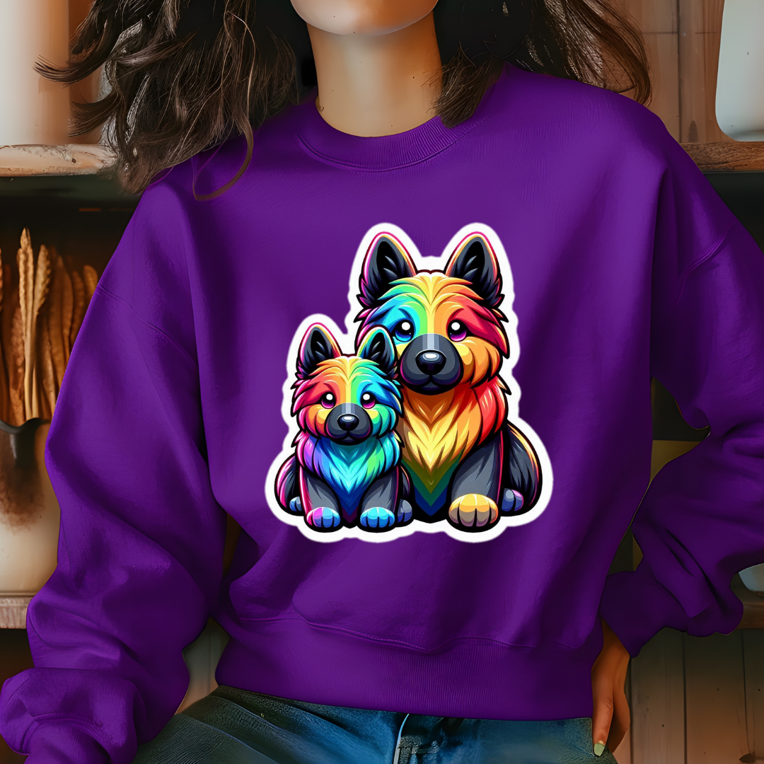 Rainbow German Shepherds Crewneck Sweatshirt
