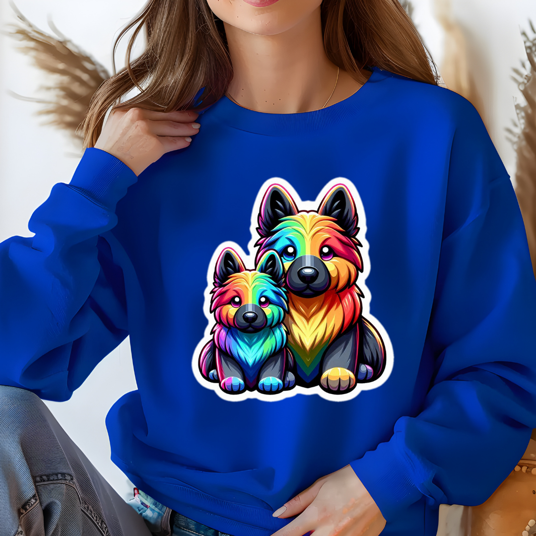 Rainbow German Shepherds Crewneck Sweatshirt