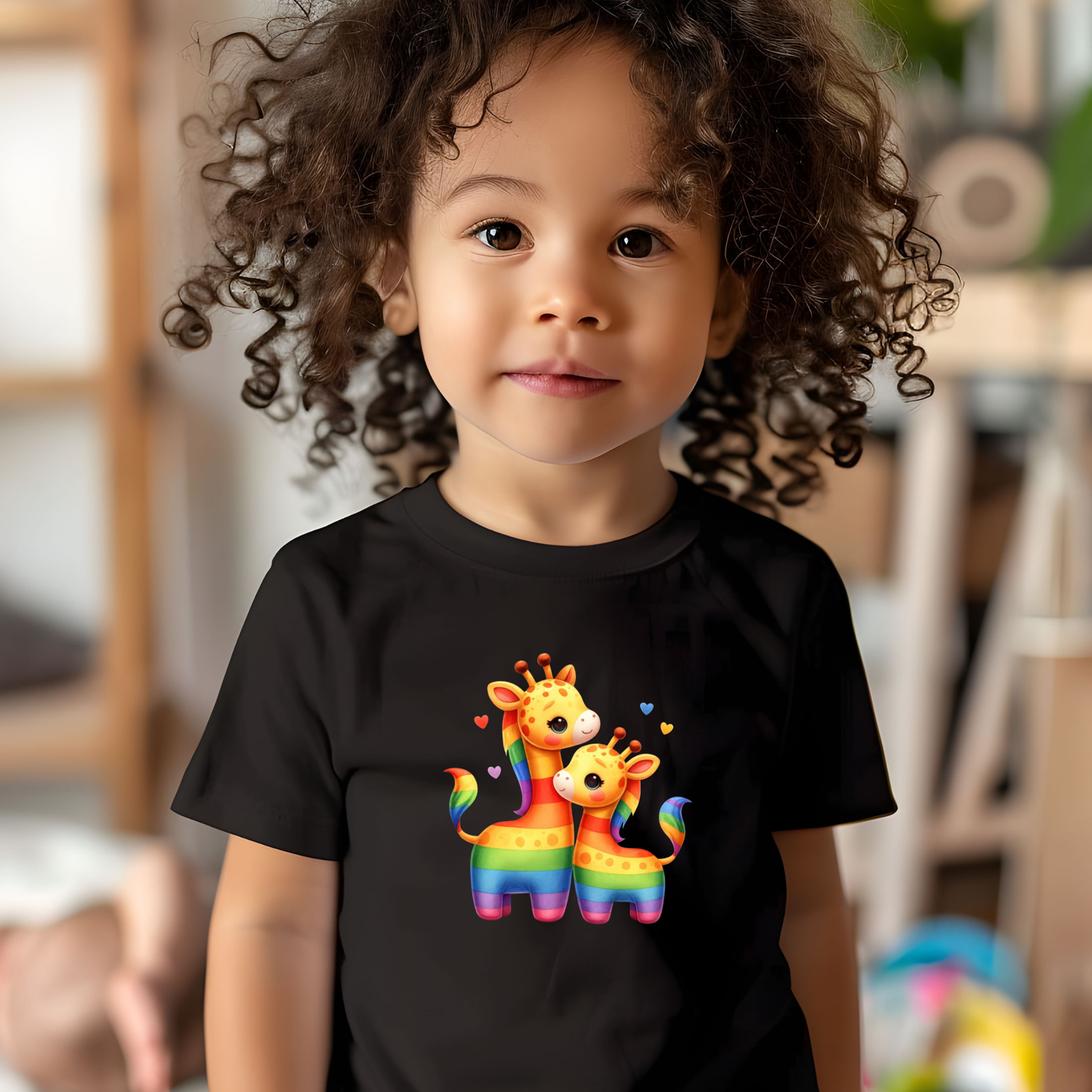 Gorgeous Rainbow Giraffes Toddler T-shirt