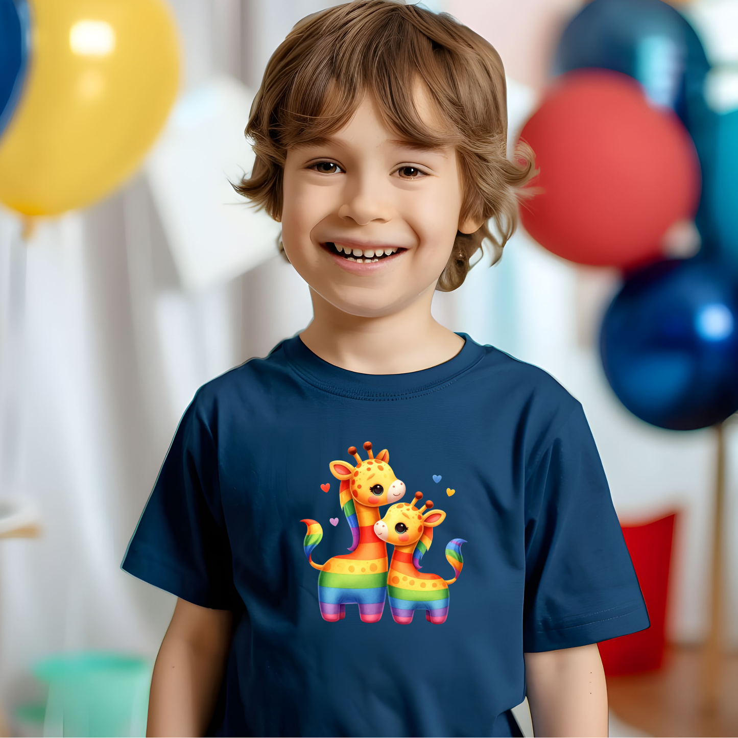 Gorgeous Rainbow Giraffes Toddler T-shirt