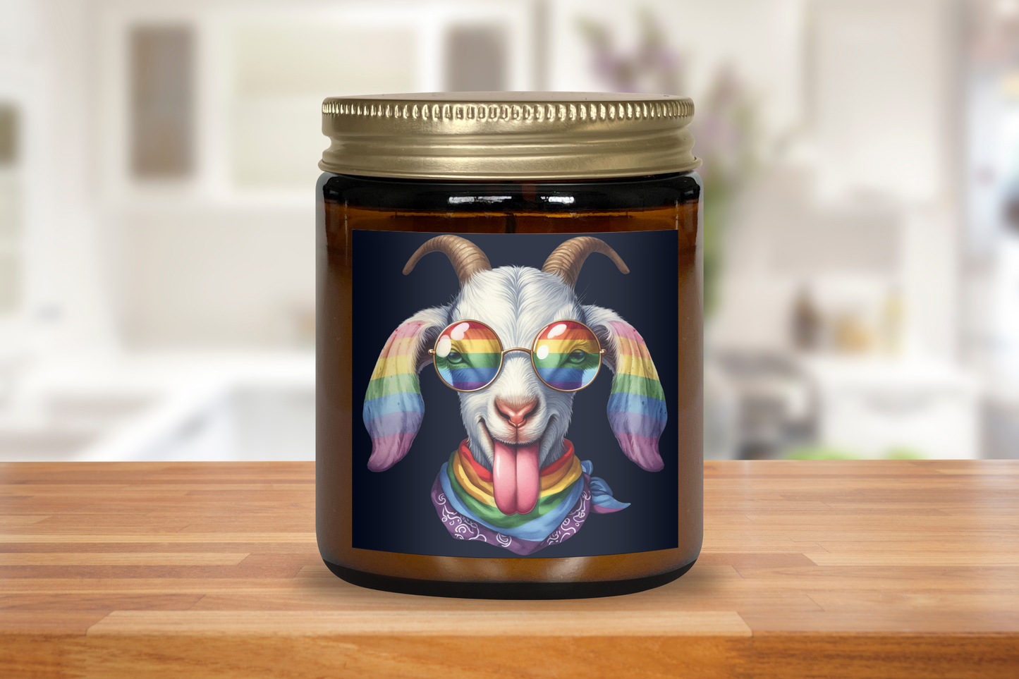 Rainbow Goat Scented Soy Candle