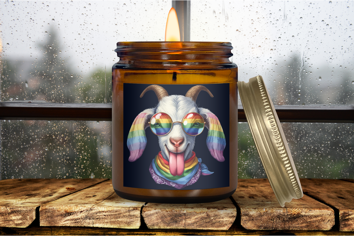 Rainbow Goat Scented Soy Candle