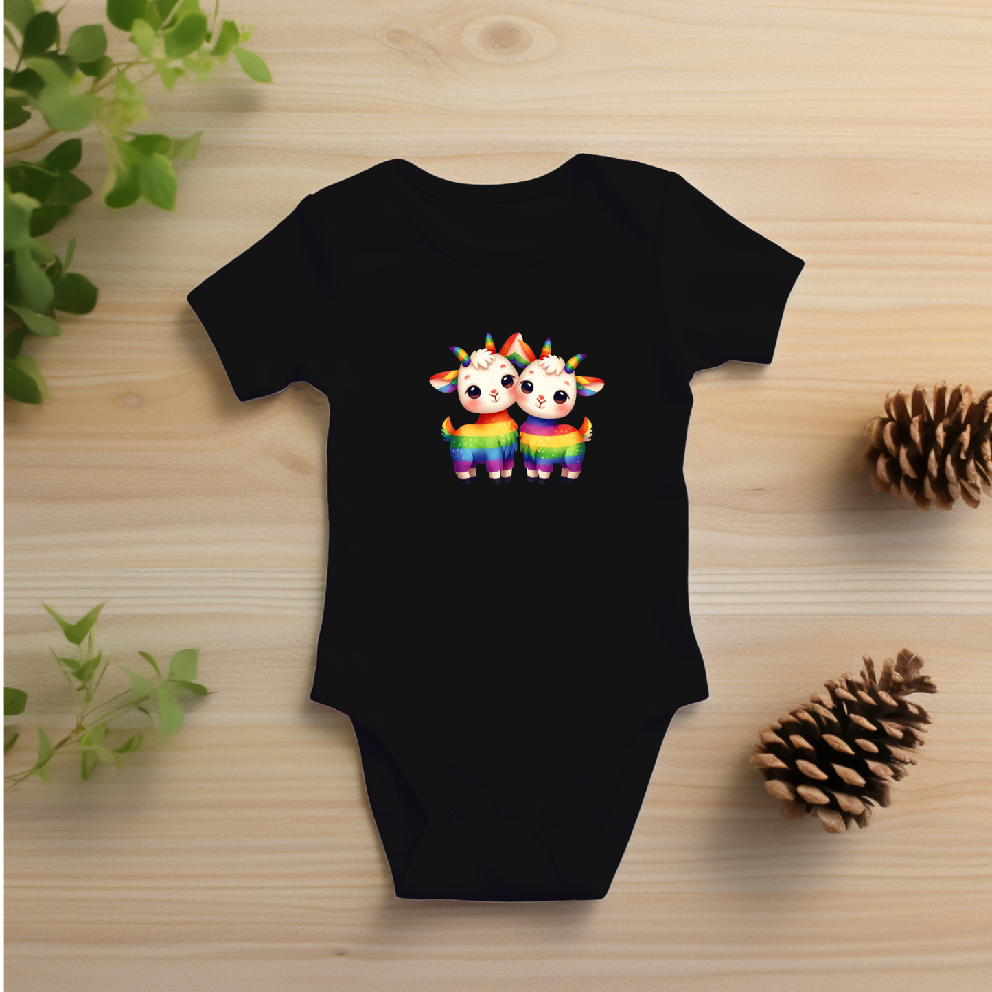 Onesie - Playful Rainbow Goats