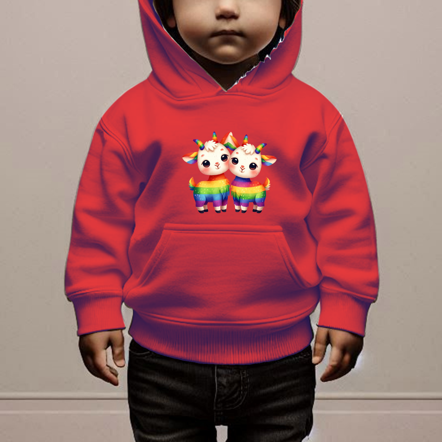 Rainbow Goats Toddler Hoodie-