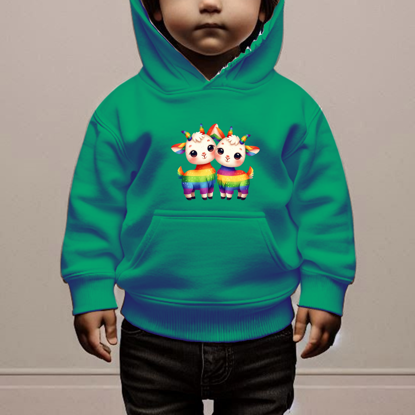 Rainbow Goats Toddler Hoodie-