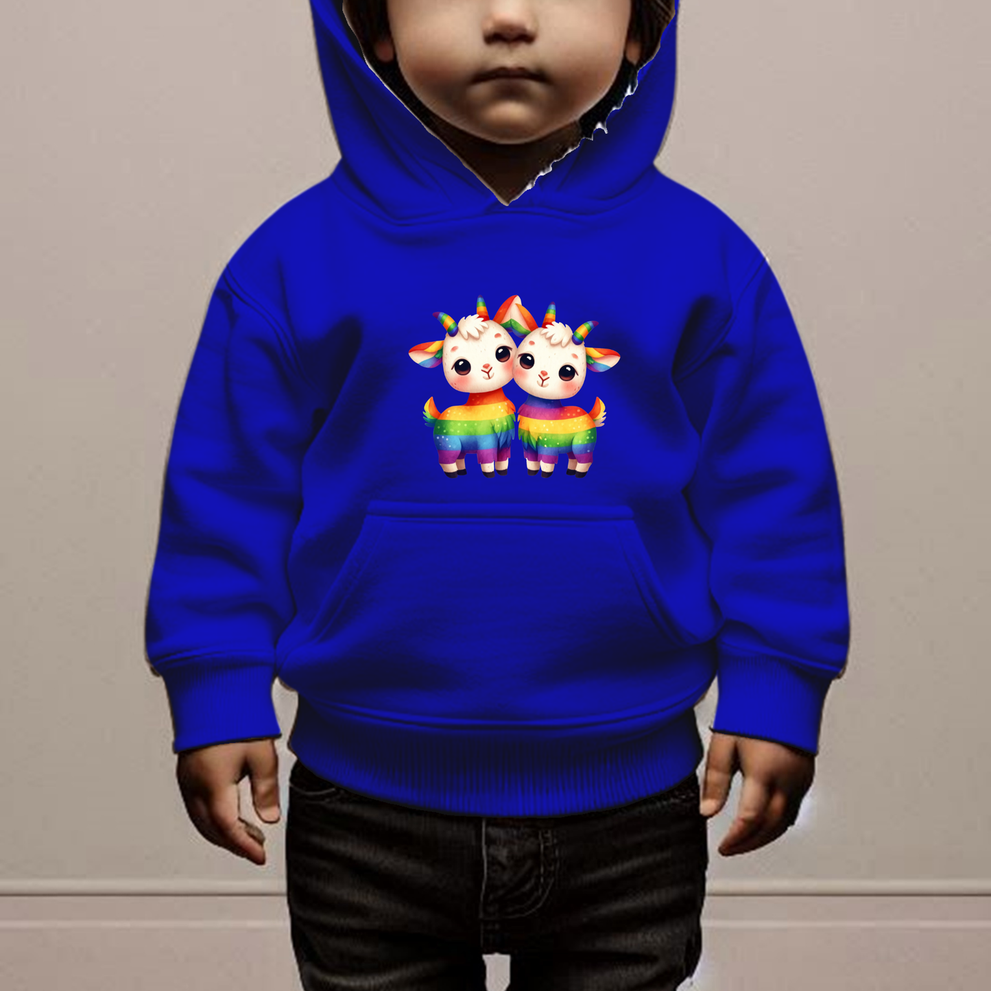 Rainbow Goats Toddler Hoodie-