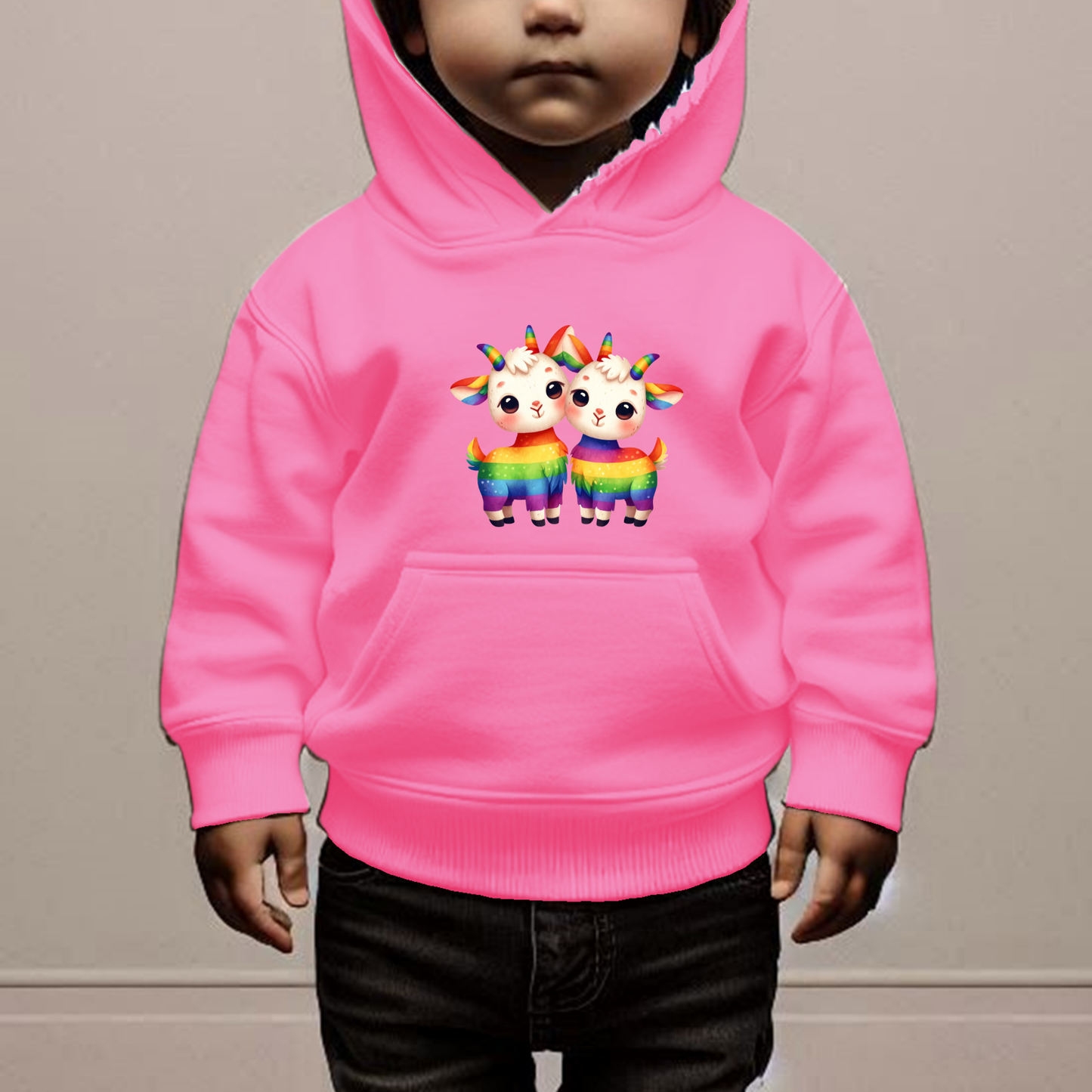 Rainbow Goats Toddler Hoodie-