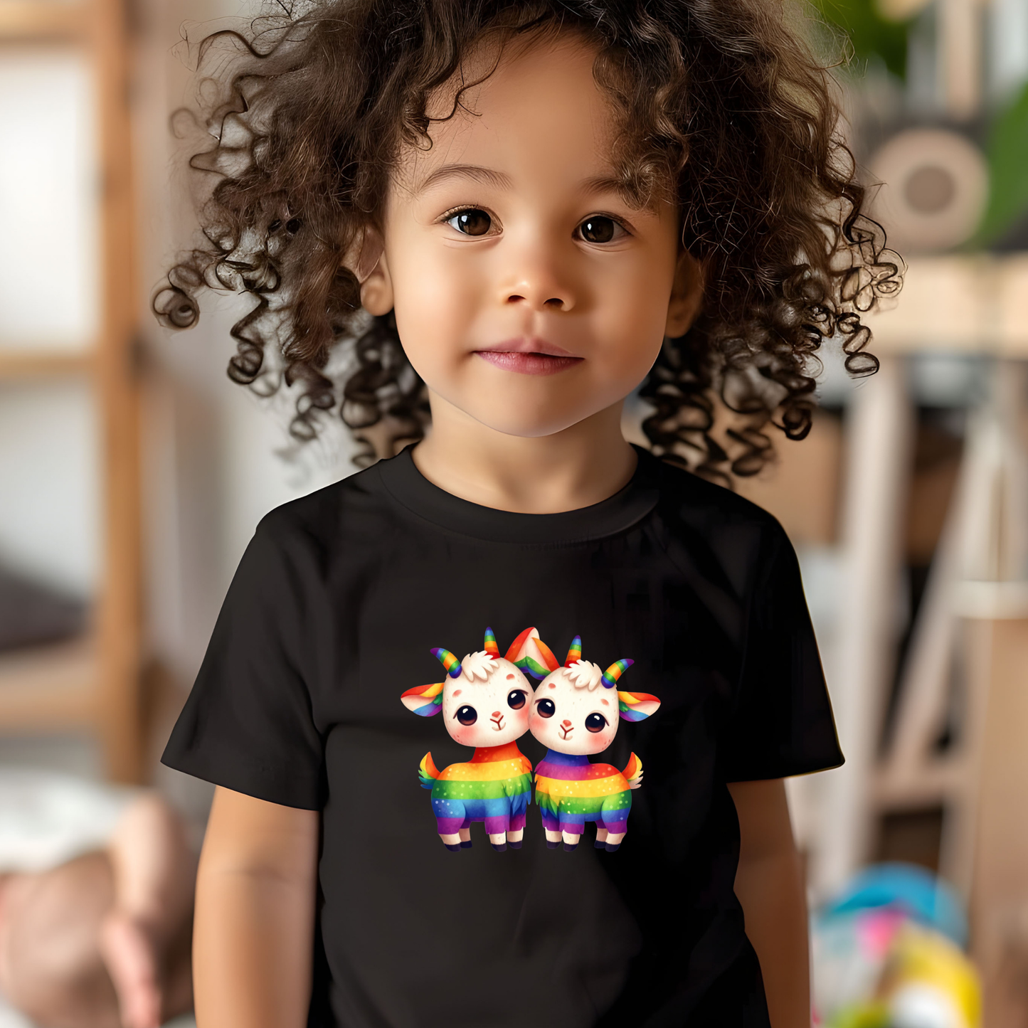 Giddy Rainbow Goats Toddler T-shirt