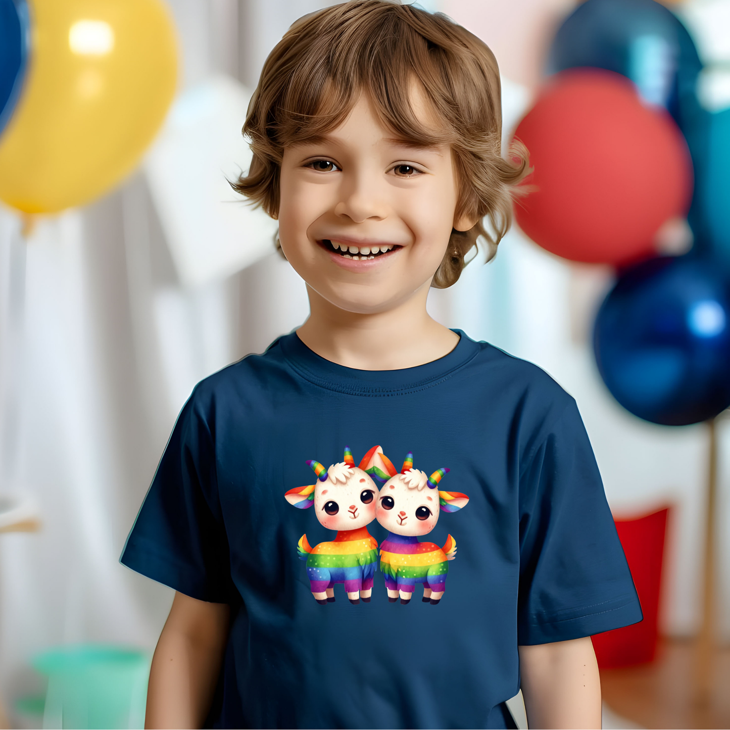 Giddy Rainbow Goats Toddler T-shirt