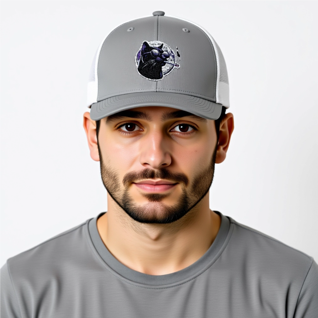 Canna Friendly Kitty on a Baseball Hat