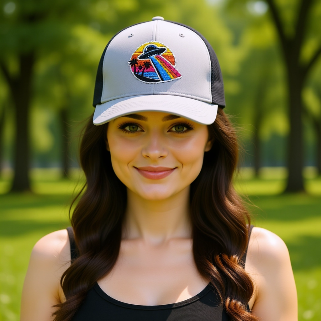 Aliens in Paradise - Embroidered Trucker Cap - Adjustable & Stylish