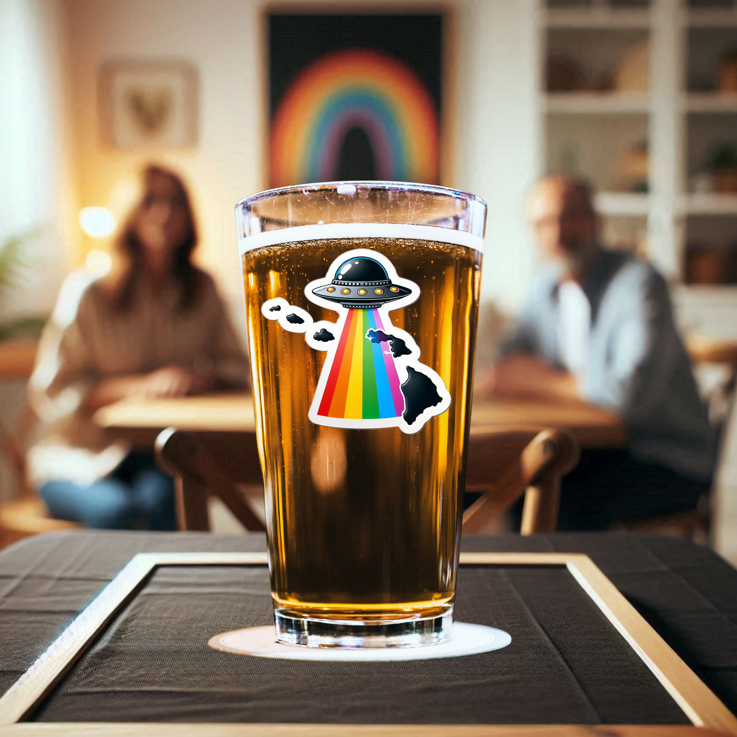 Hawaii Alien Pride Pint