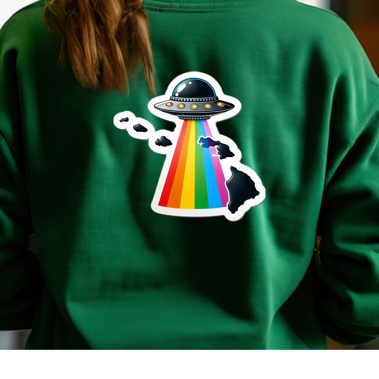 Hawaii PRIDE Sweatshirt On the Back