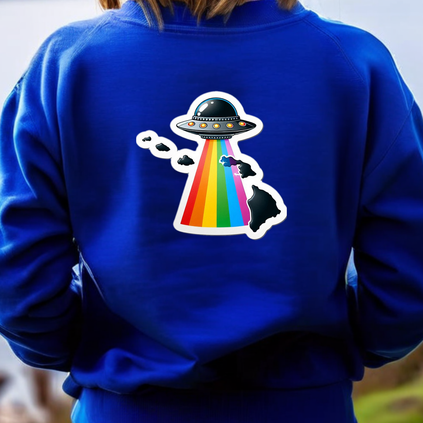 Hawaii PRIDE Sweatshirt On the Back