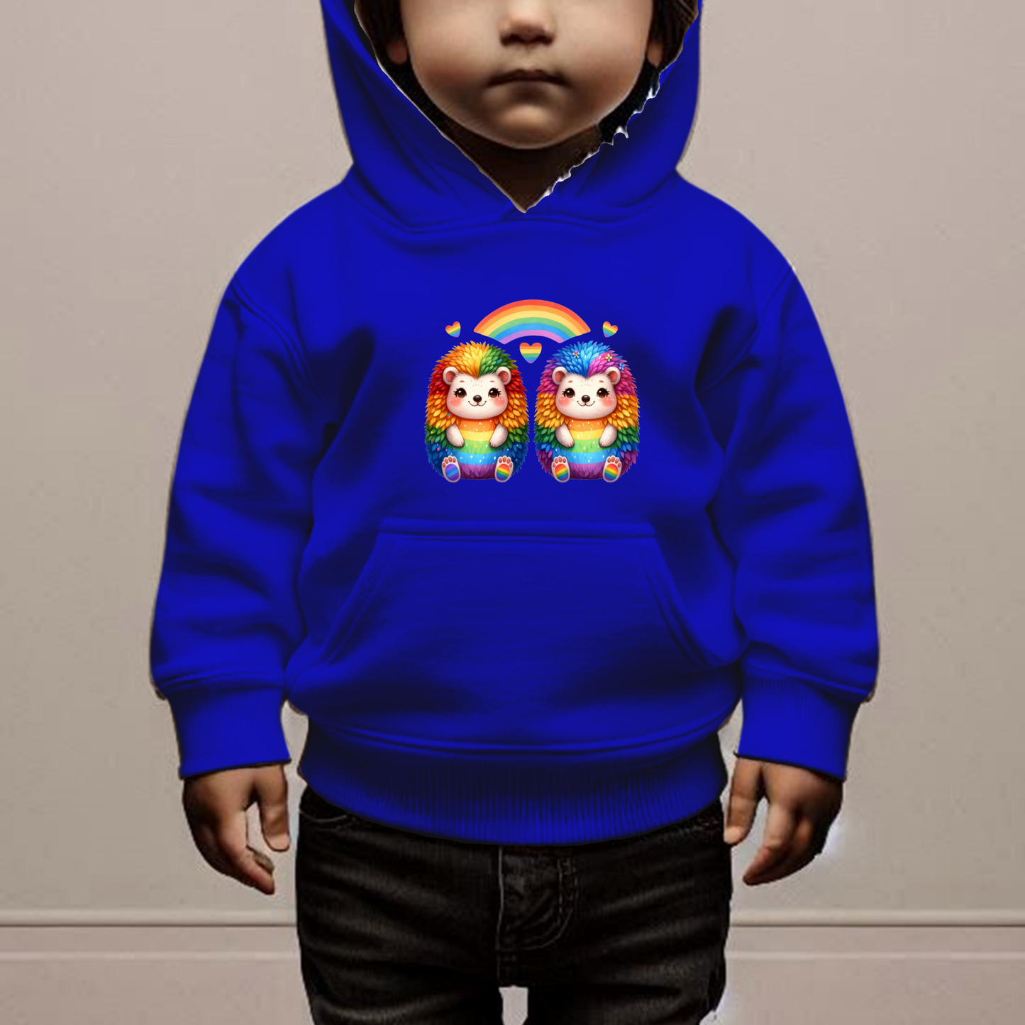 Rainbow Hedgehogs Toddler Hoodie