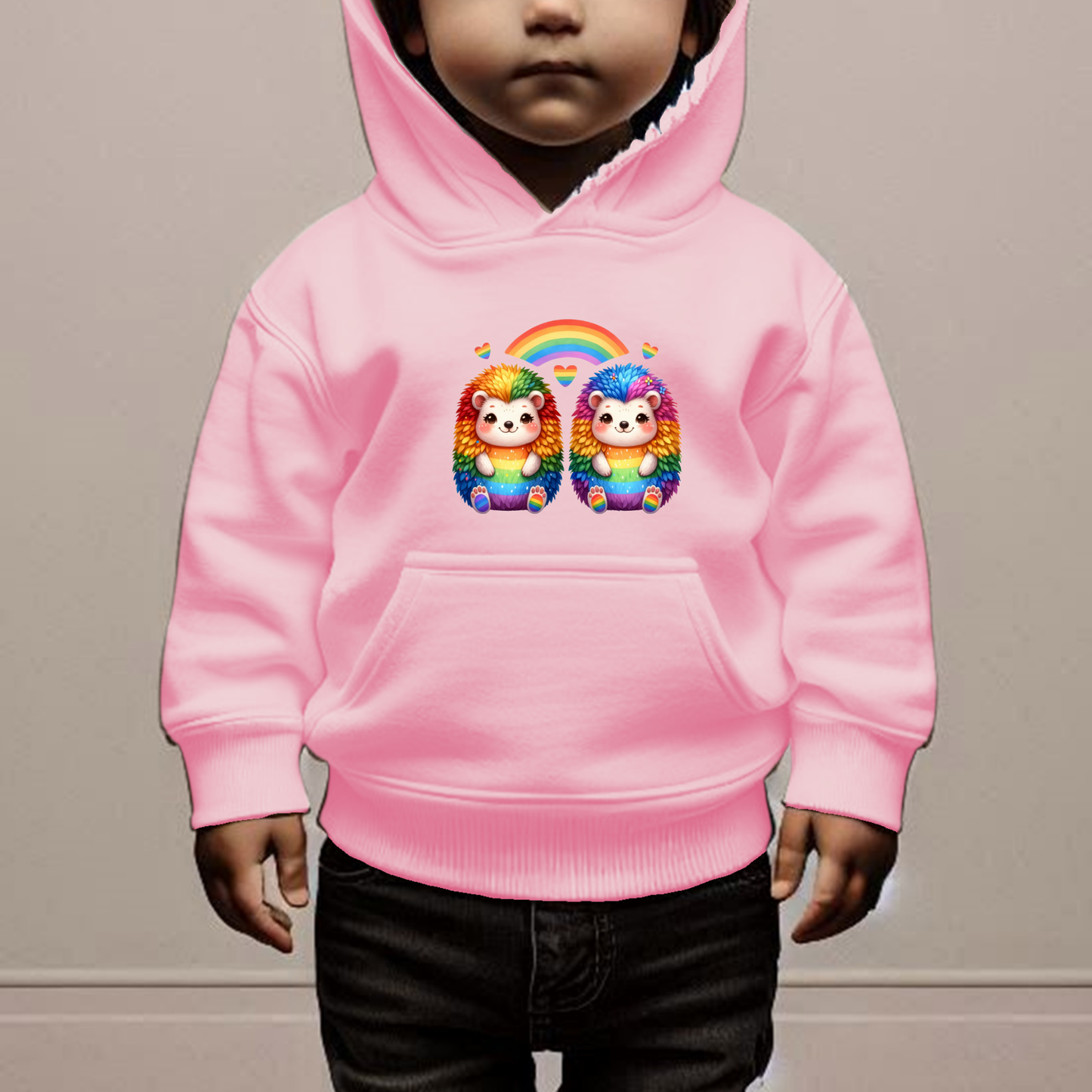 Rainbow Hedgehogs Toddler Hoodie