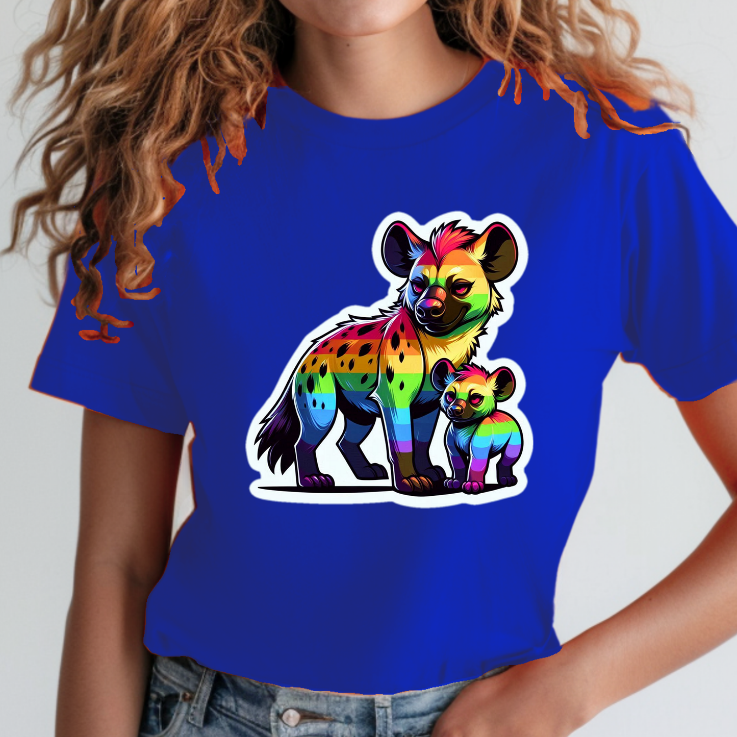 Rainbow Animals T-Shirt Collection: Hyenas