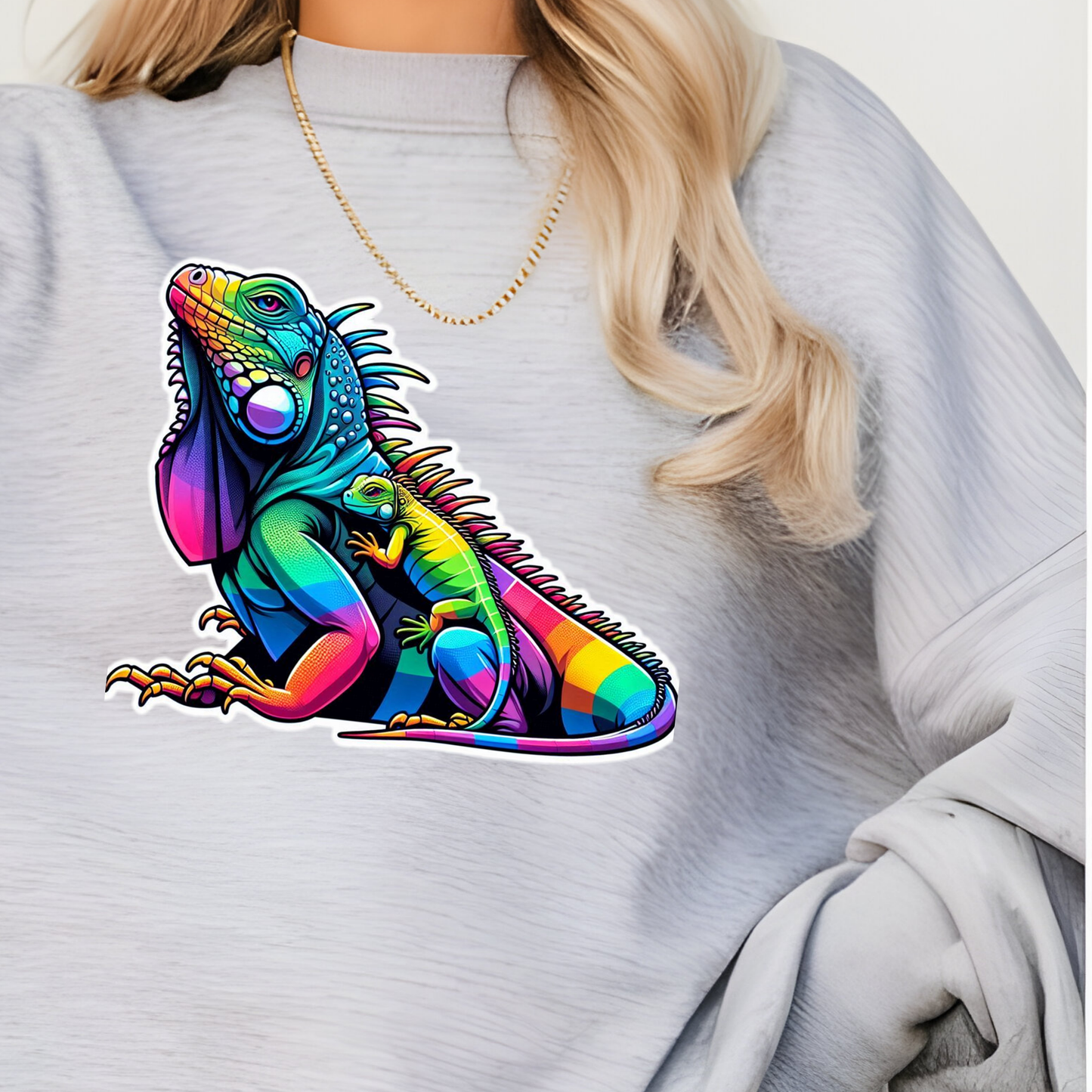 Rainbow Iguana Sweatshirt