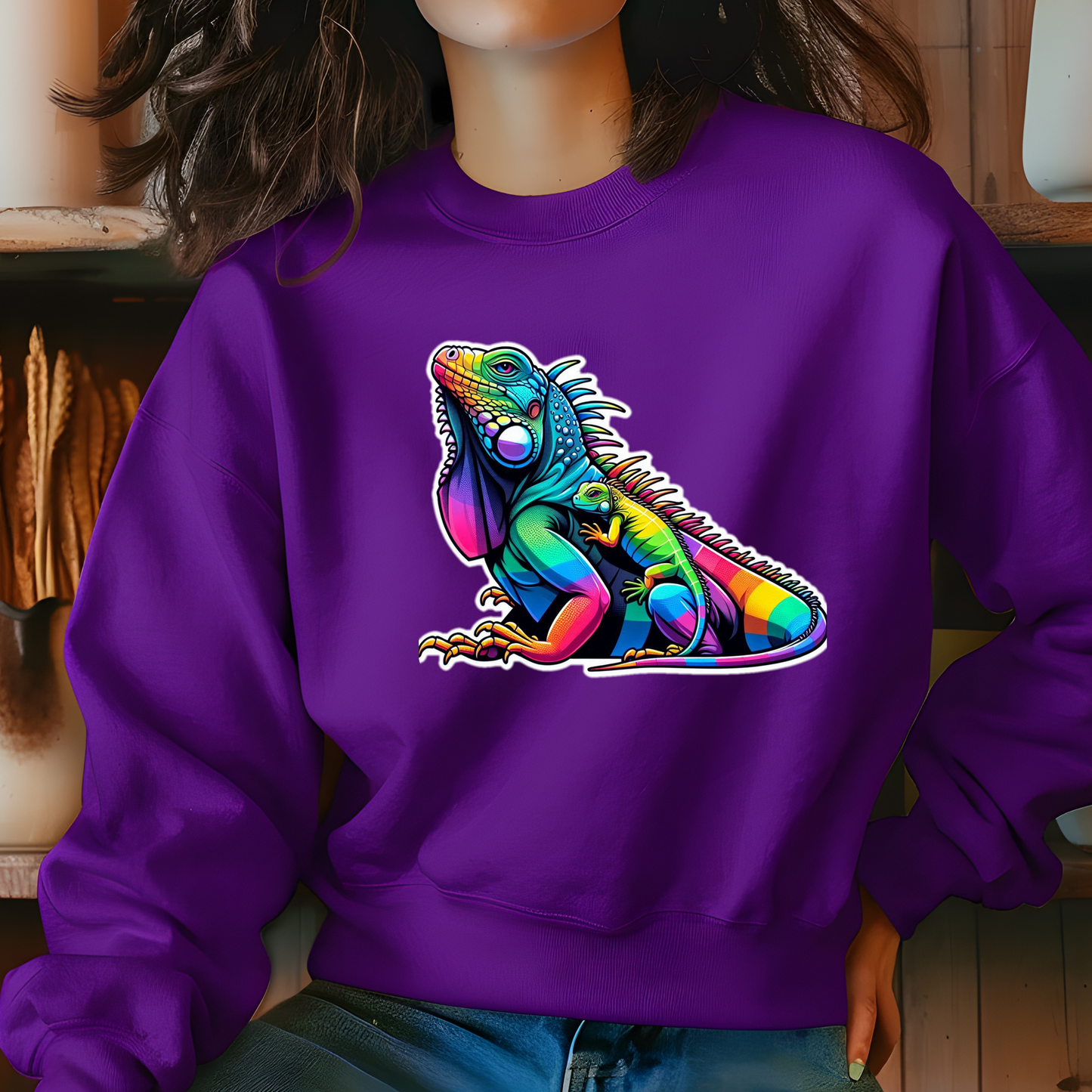 Rainbow Iguana Sweatshirt
