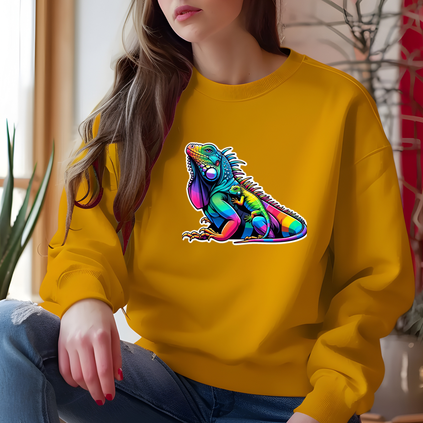 Rainbow Iguana Sweatshirt