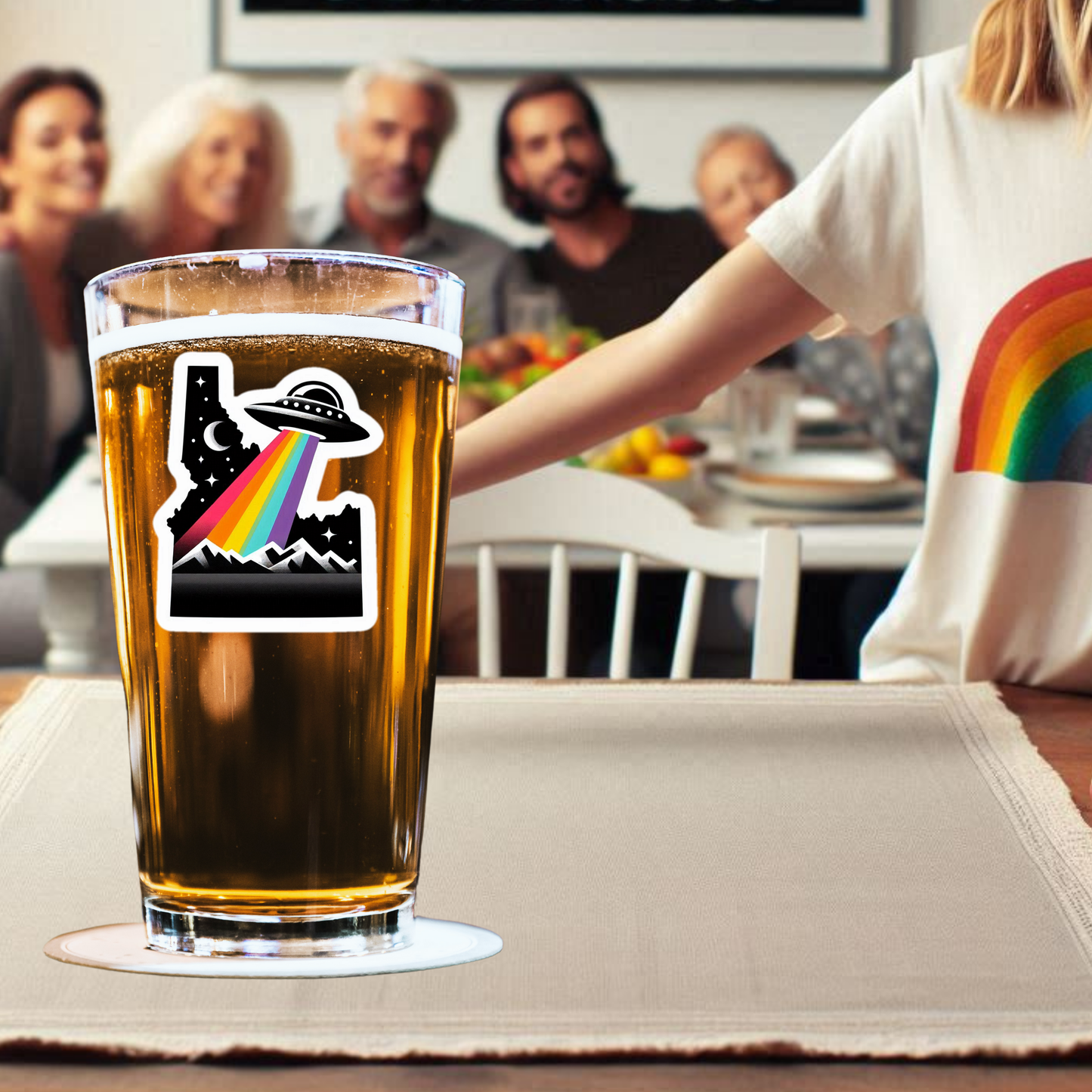 Idaho Alien Pride Pint