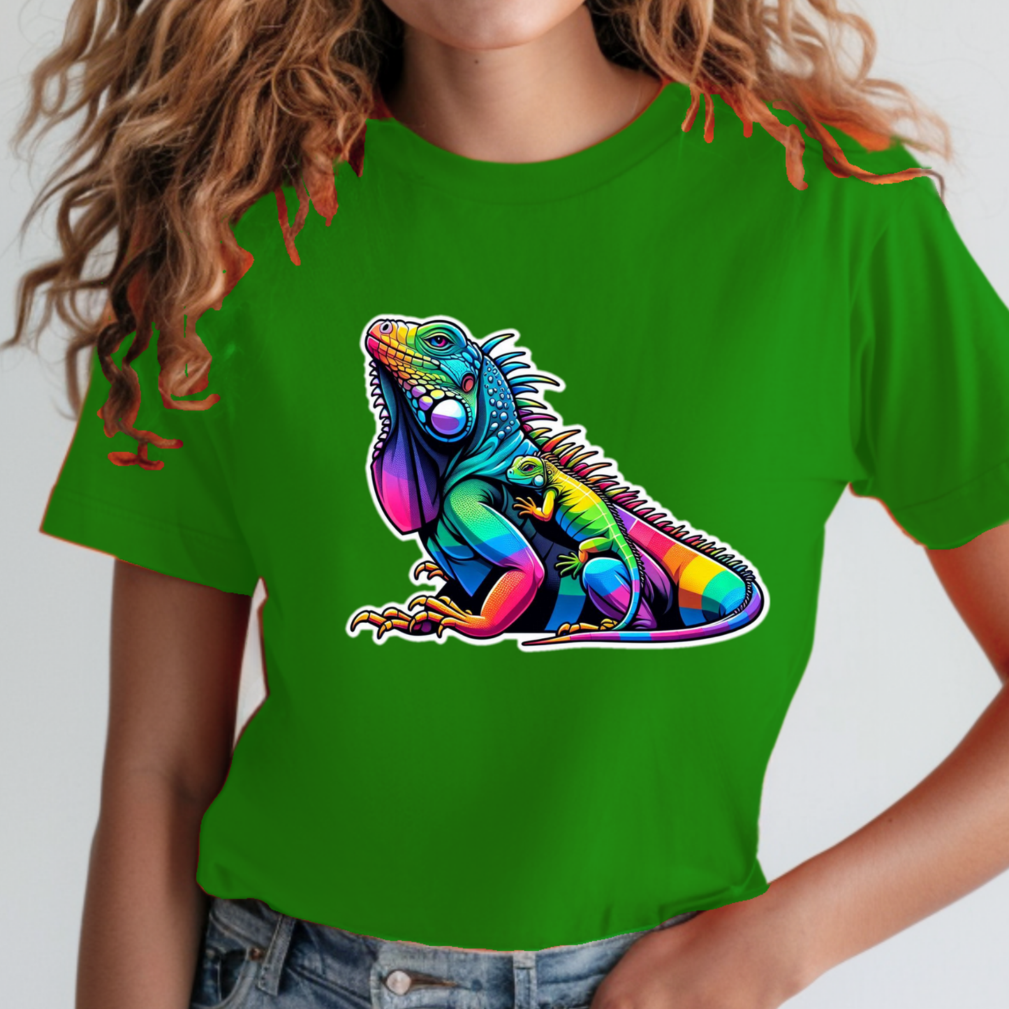 Rainbow Animals T-Shirt Collection: Iguana