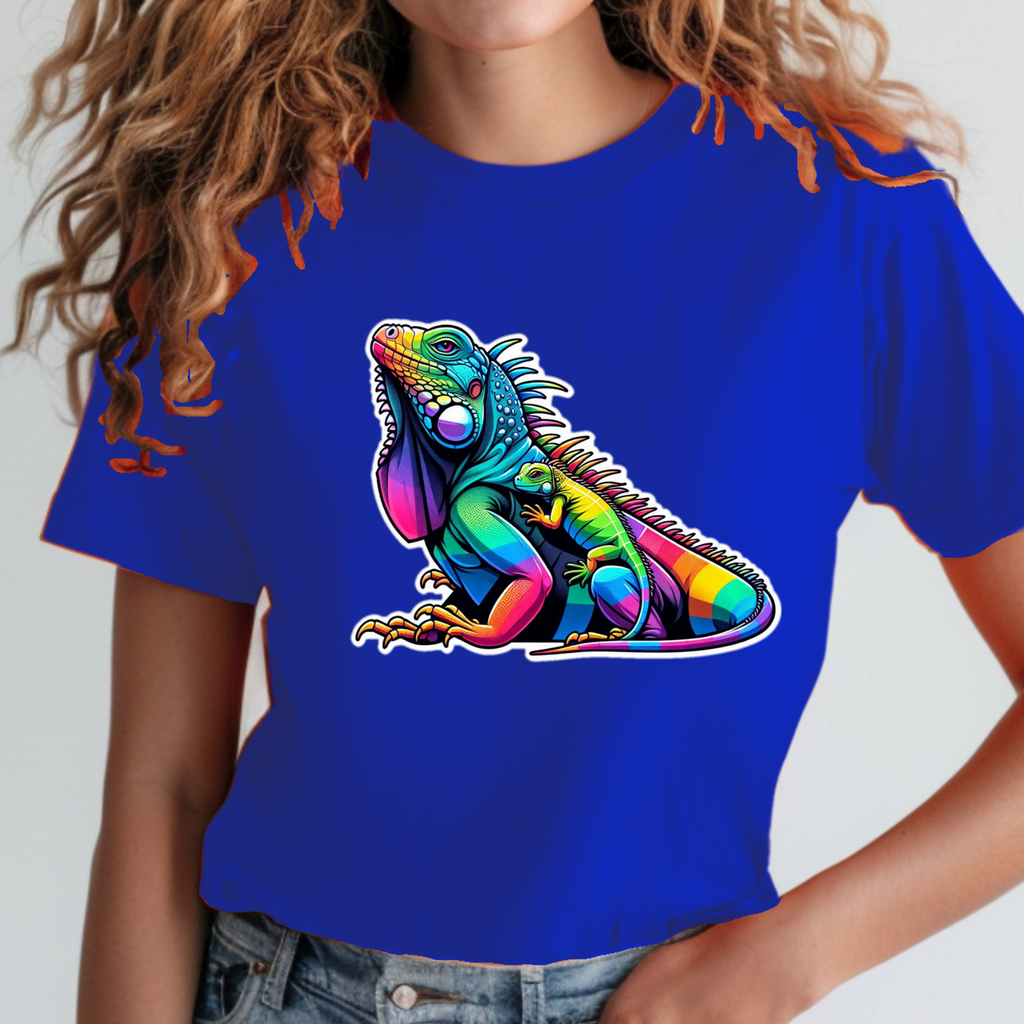 Rainbow Animals T-Shirt Collection: Iguana