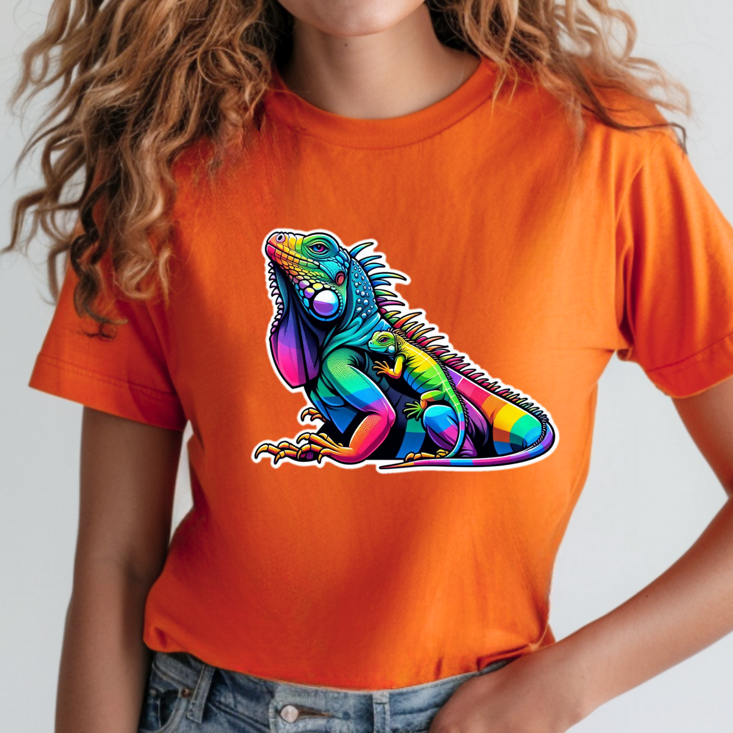 Rainbow Animals T-Shirt Collection: Iguana