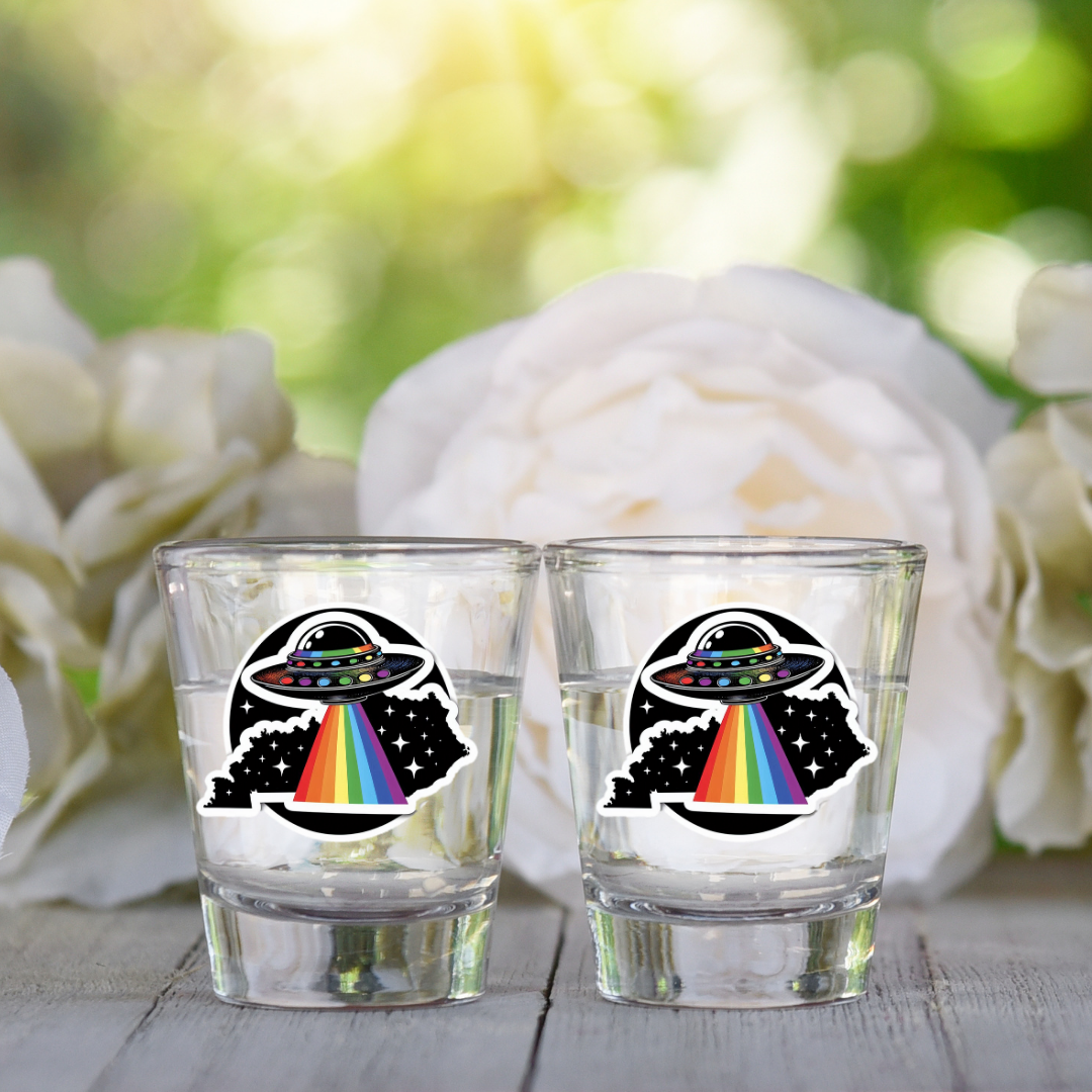 PRIDE Kentucky Shot Glasses