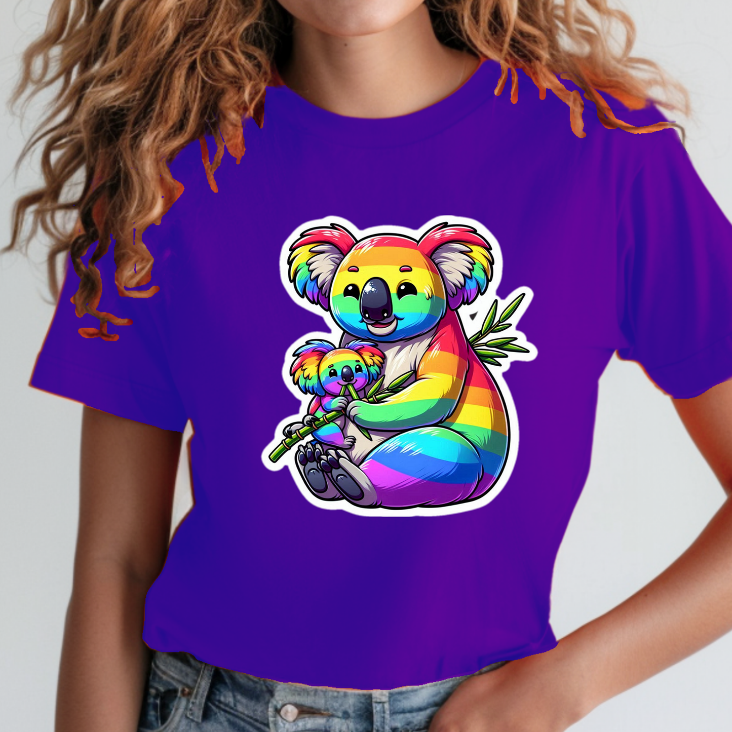 Rainbow Animals T-Shirt Collection: Koala and Joey