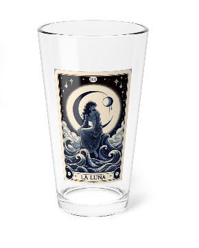 La Luna Loteria Tarot Pint Glass