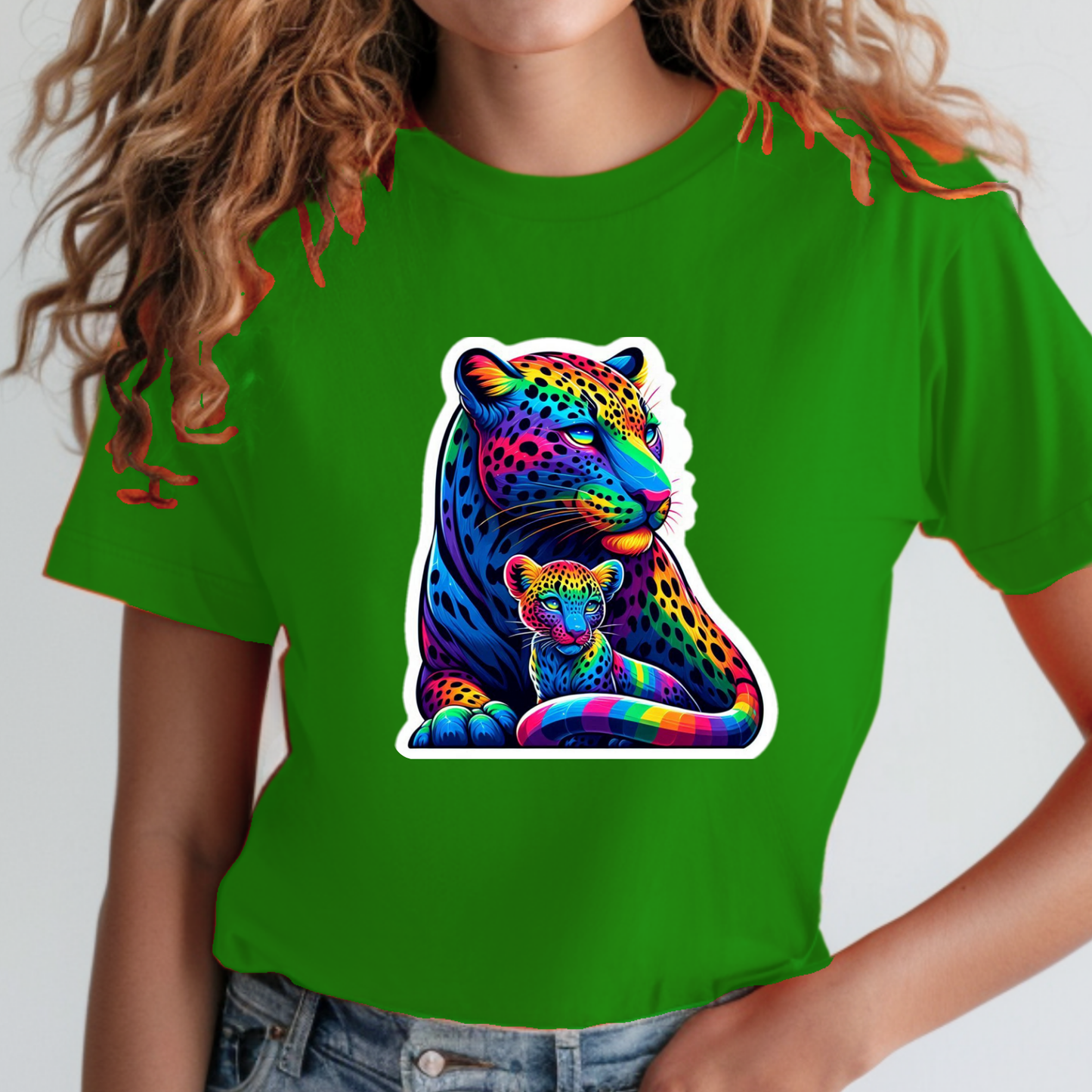 Rainbow Animals T-Shirt Collection: Leopards