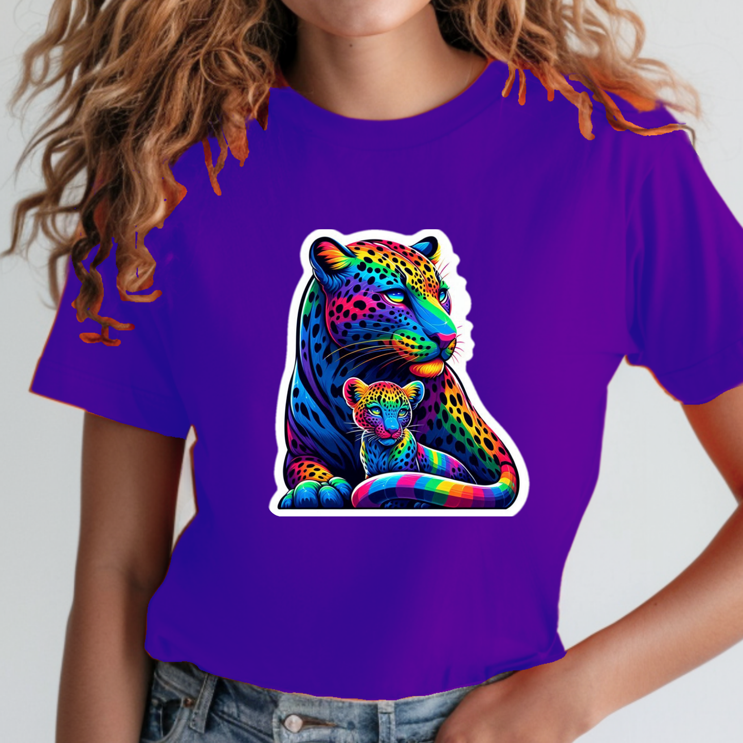 Rainbow Animals T-Shirt Collection: Leopards