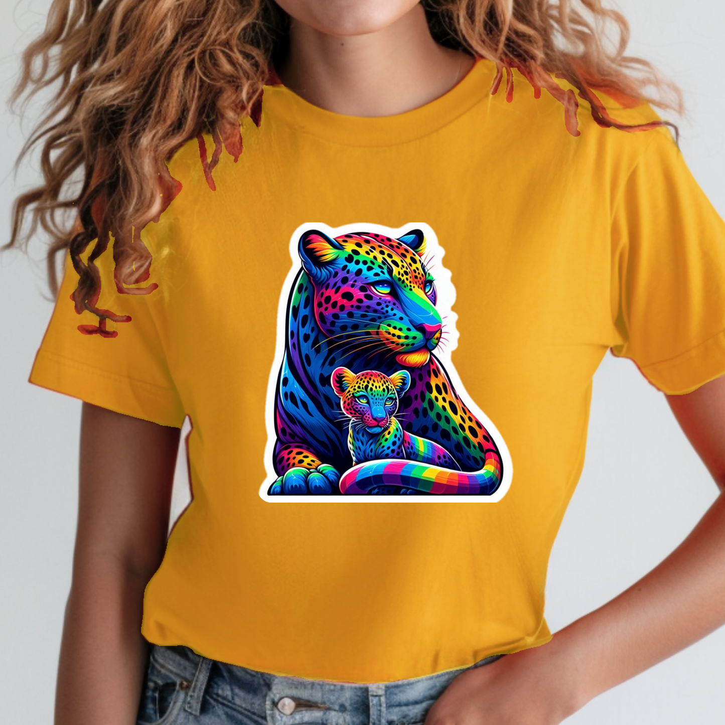 Rainbow Animals T-Shirt Collection: Leopards