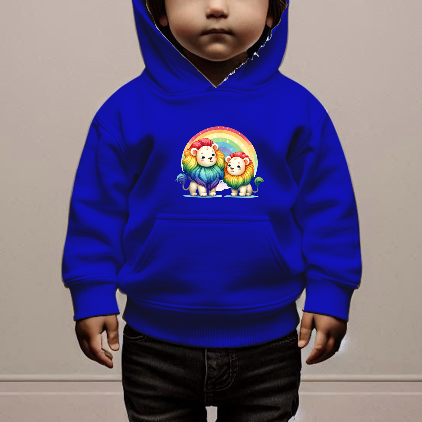 Rainbow Lions Toddler Hoodie