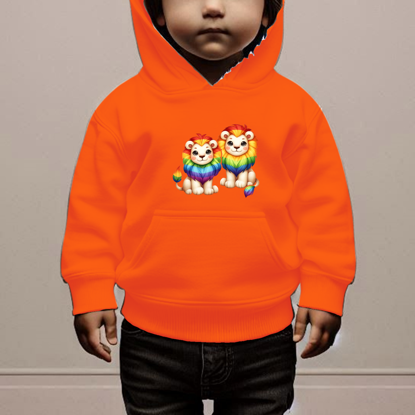 Rainbow Lions Toddler Hoodie-