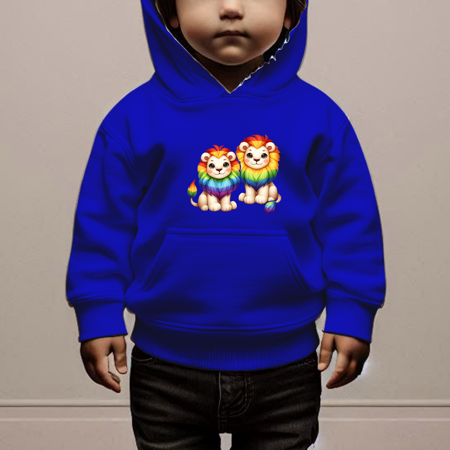 Rainbow Lions Toddler Hoodie-