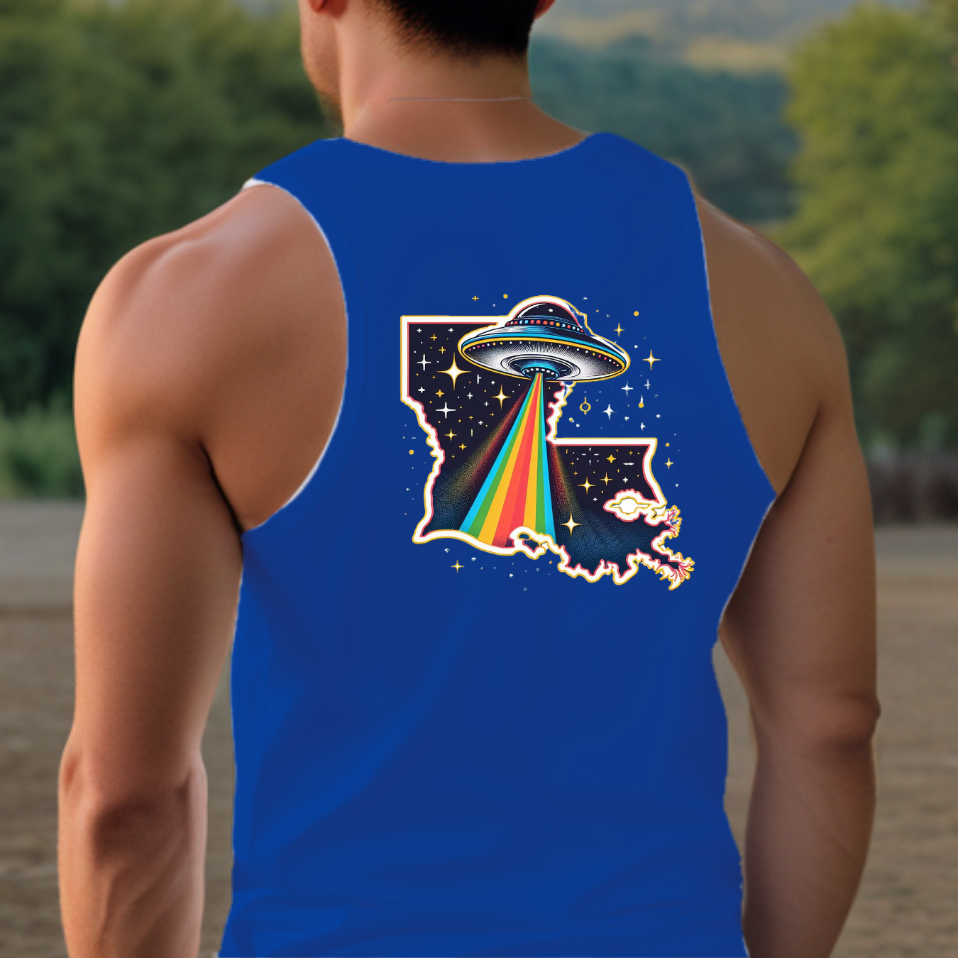 Louisiana Pride Tank - Back Print