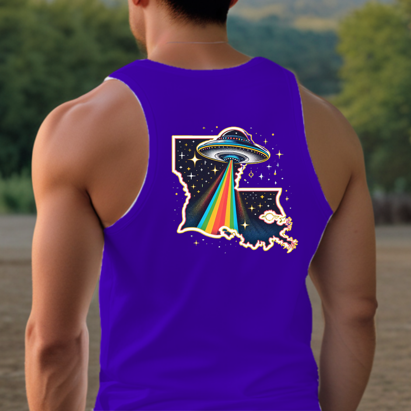 Louisiana Pride Tank - Back Print