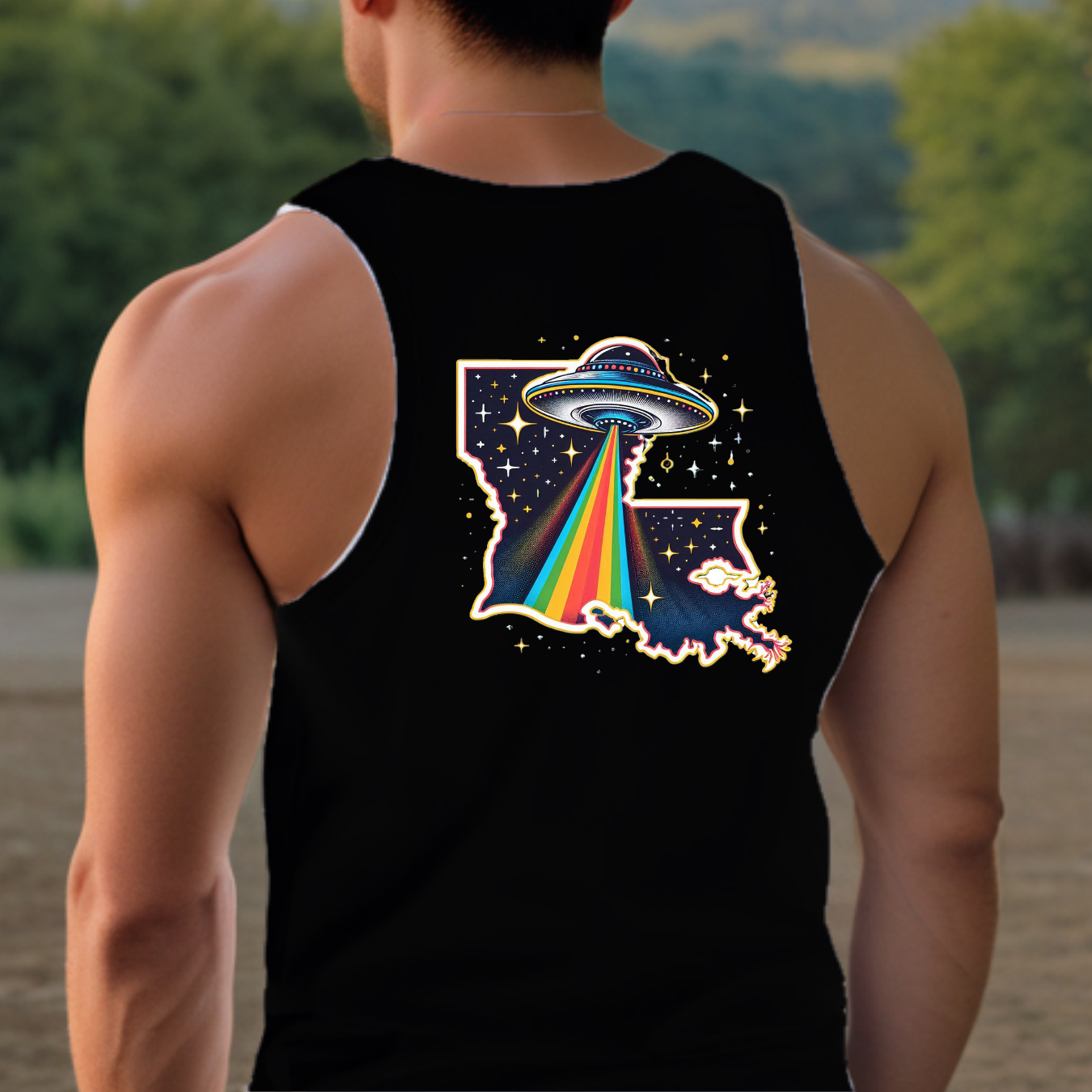 Louisiana Pride Tank - Back Print