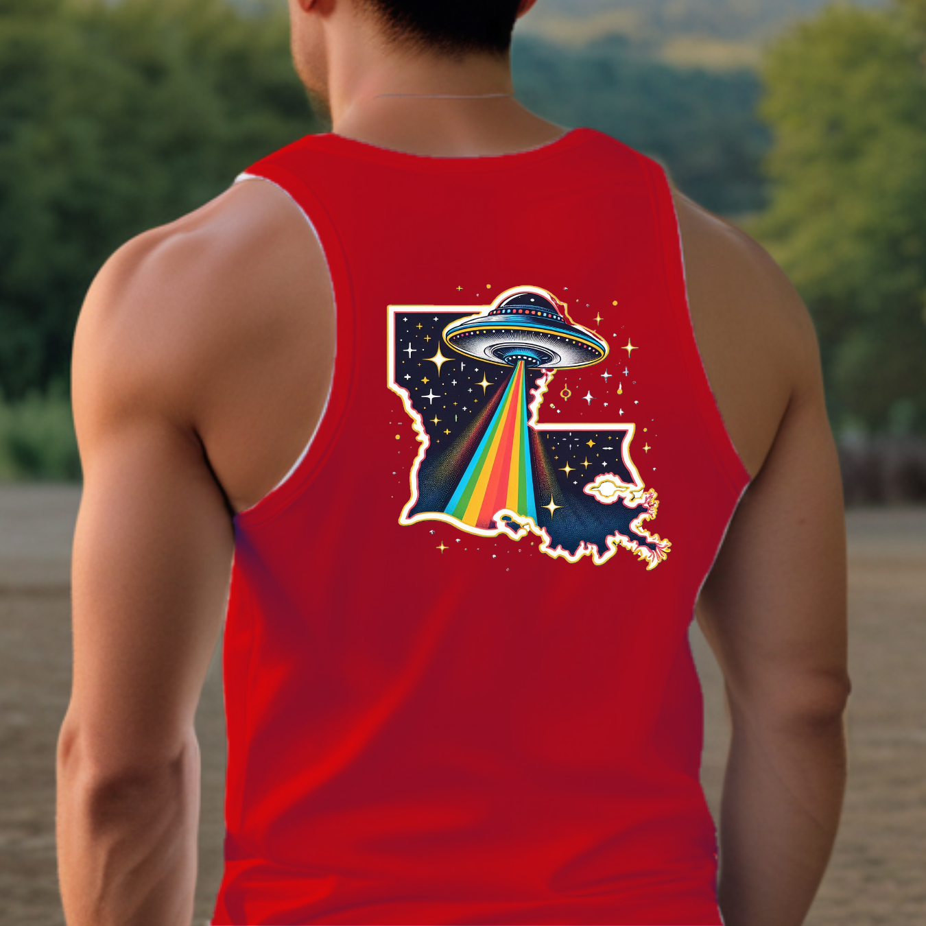 Louisiana Pride Tank - Back Print