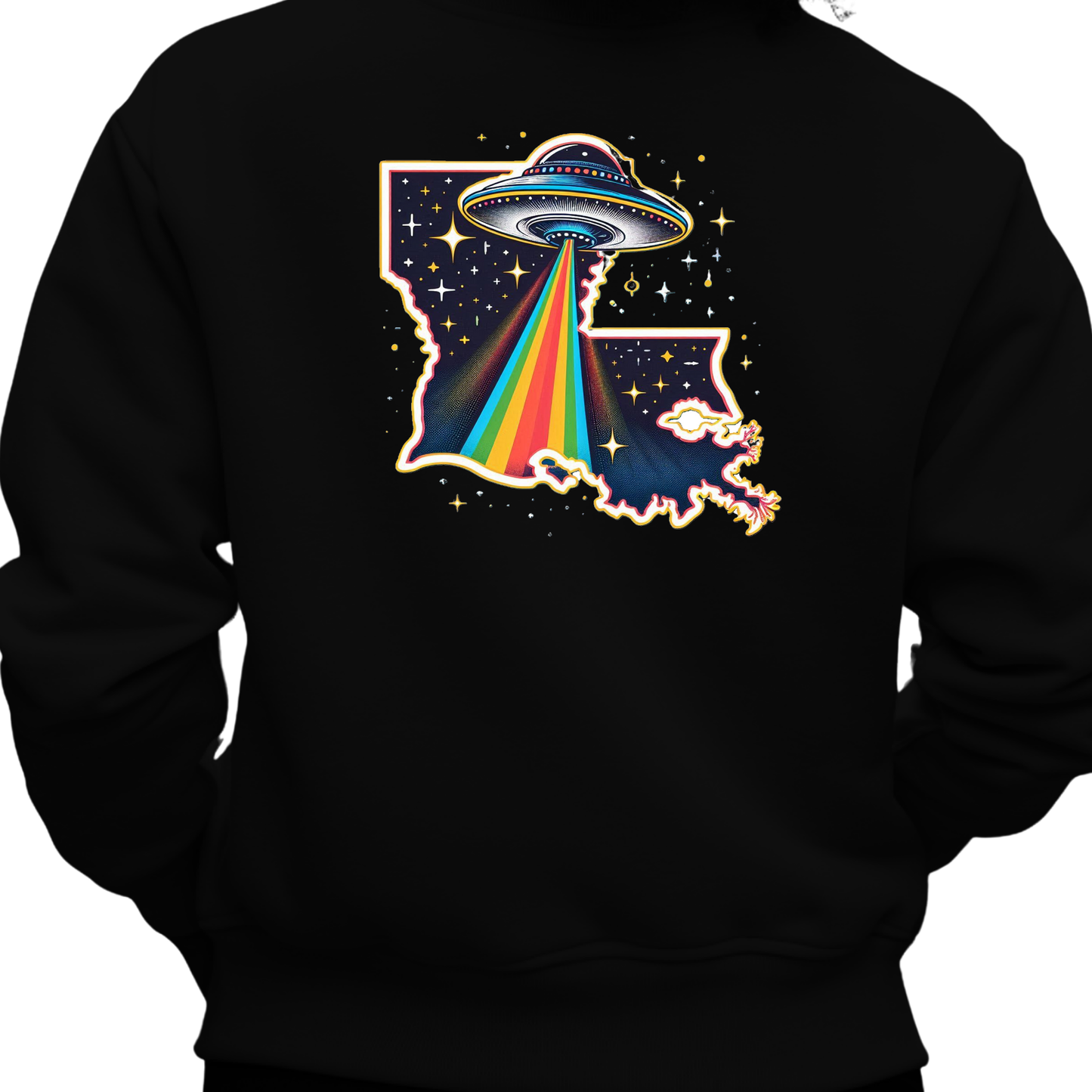 Louisiana PRIDE Sweatshirt On The Back