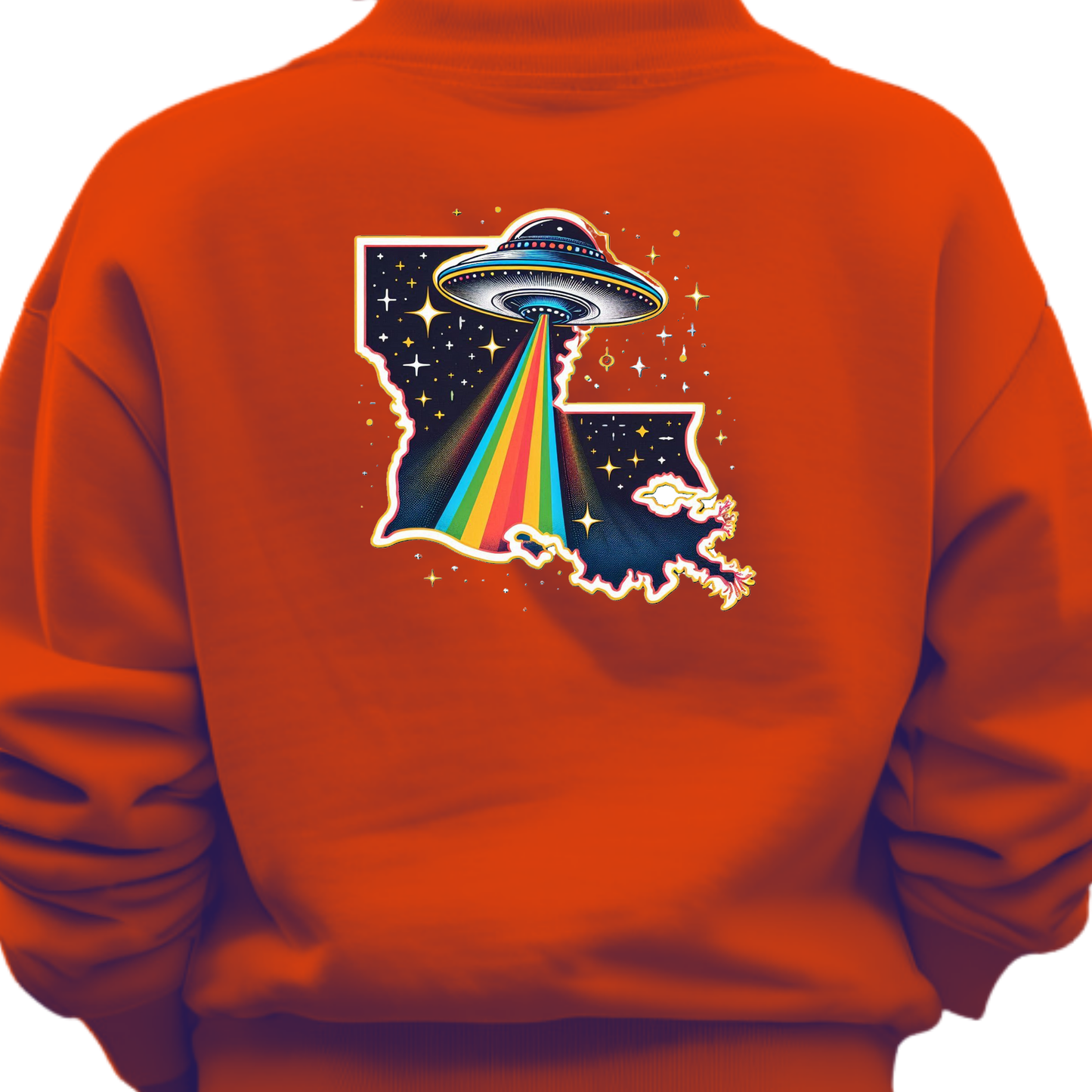 Louisiana PRIDE Sweatshirt On The Back