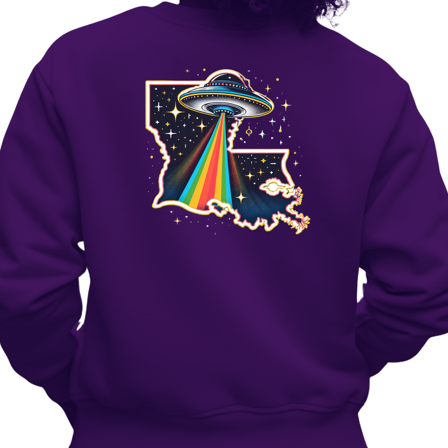 Louisiana PRIDE Sweatshirt On The Back