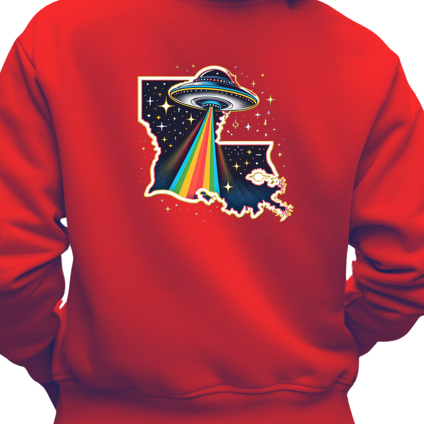 Louisiana PRIDE Sweatshirt On The Back