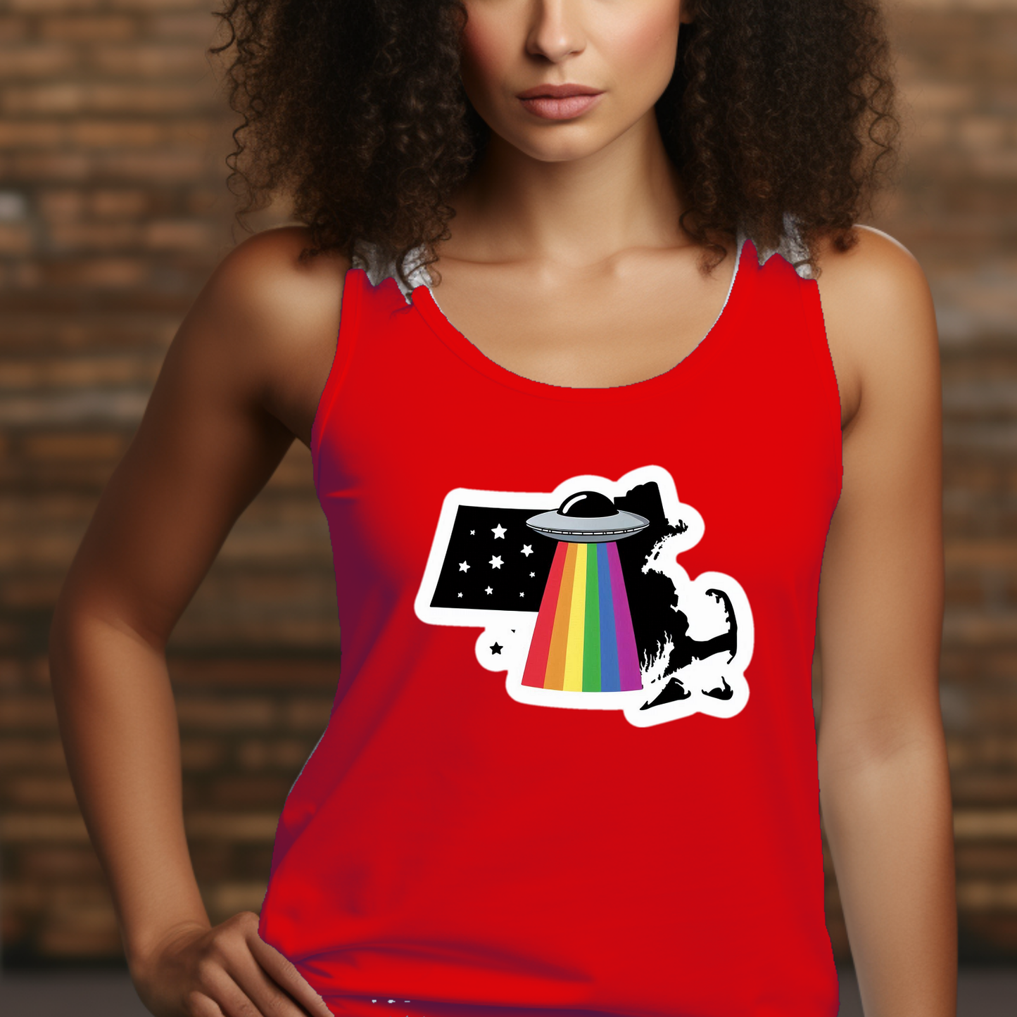 Massachusetts Pride Tank Top