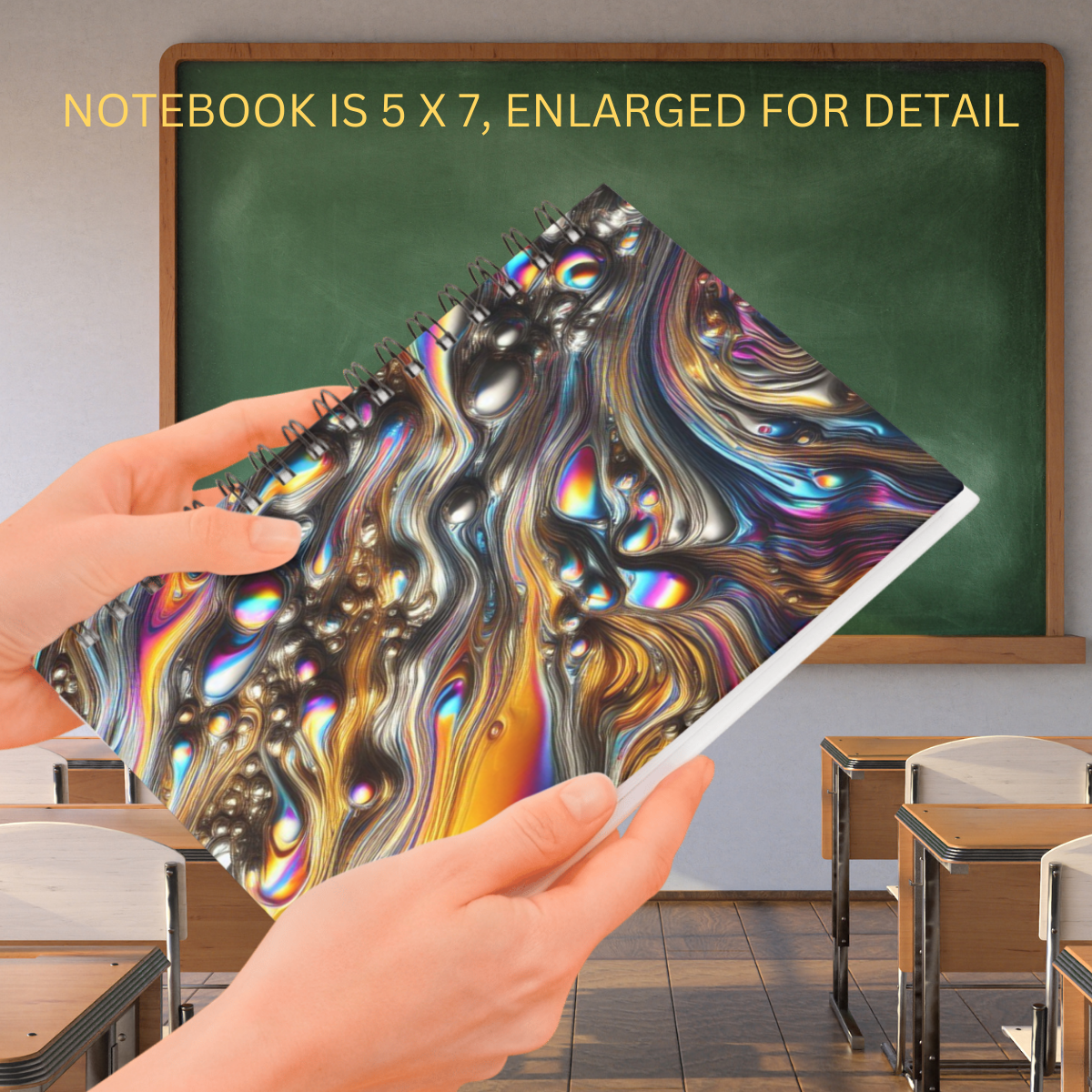Molten Rainbows Spiral Notebook - Ruled Lines