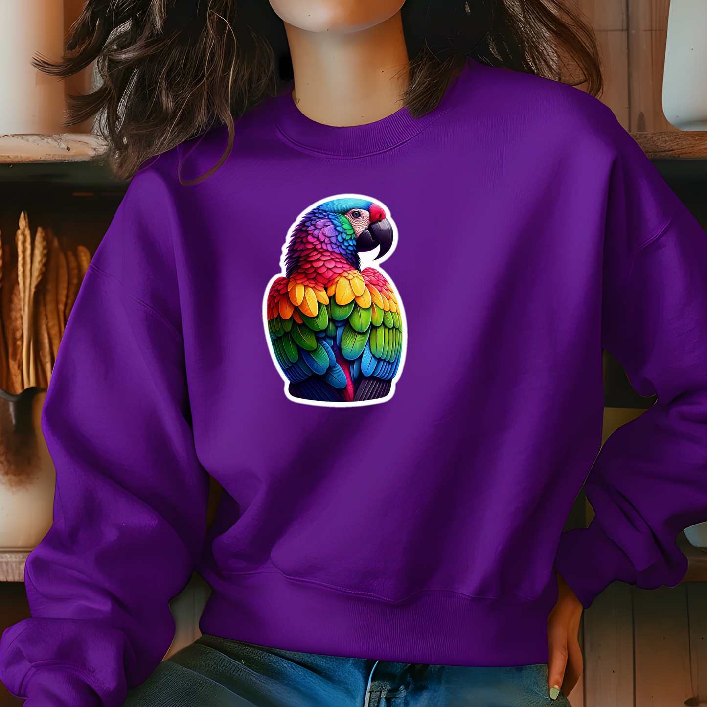 Rainbow Macaw Sweatshirt