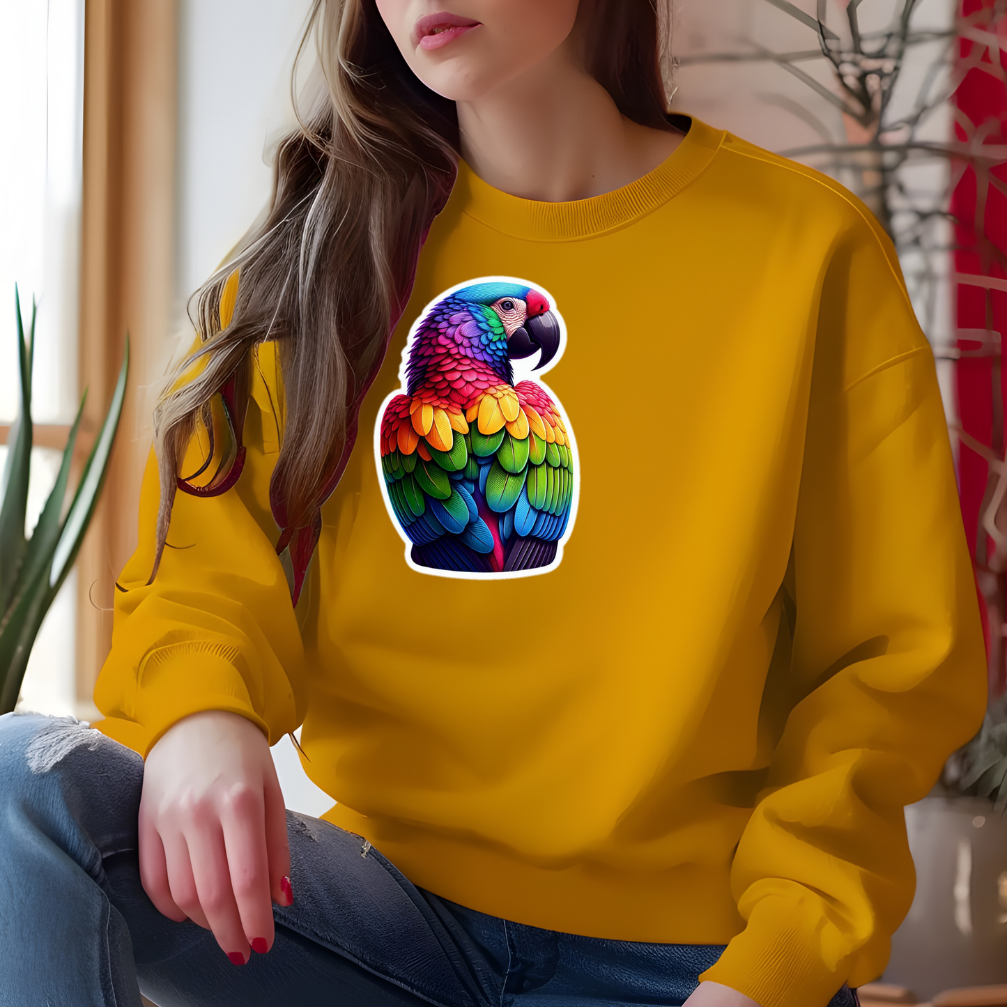 Rainbow Macaw Sweatshirt